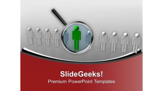 Searching People For Employment Concept PowerPoint Templates Ppt Backgrounds For Slides 0713
