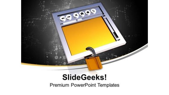 Secure Internet Browser Networking PowerPoint Templates Ppt Backgrounds For Slides 0213