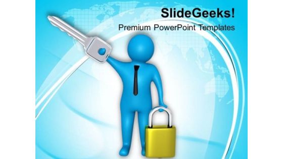 Secure Solutions Key And Lock PowerPoint Templates Ppt Backgrounds For Slides 0813 Secure Solutions Key And Lock PowerPoint Templates Ppt Backgrounds For Slides 0813
