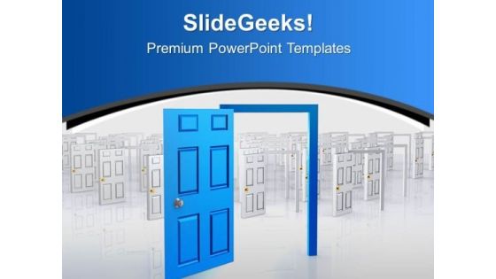 See The Door Of Success PowerPoint Templates Ppt Backgrounds For Slides 0813 See The Door Of Success PowerPoint Templates Ppt Backgrounds For Slides 0813