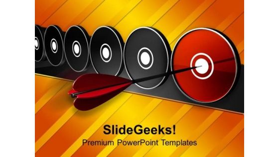 Selected Target Achived With Arrow PowerPoint Templates Ppt Backgrounds For Slides 0413 Selected Target Achived With Arrow PowerPoint Templates Ppt Backgrounds For Slides 0413
