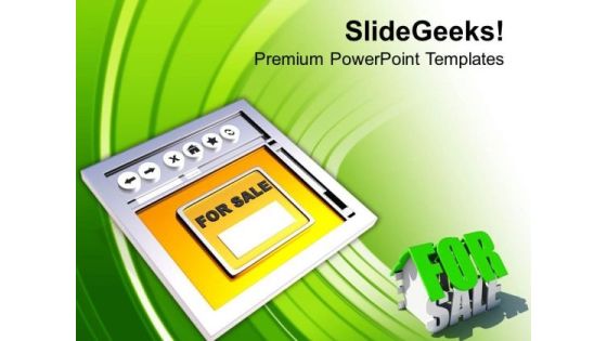 Sell House Online Internet Concept PowerPoint Templates Ppt Backgrounds For Slides 0513