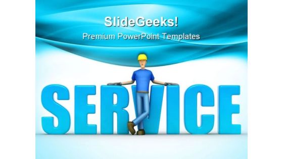 Service Construction PowerPoint Templates And PowerPoint Backgrounds 0611