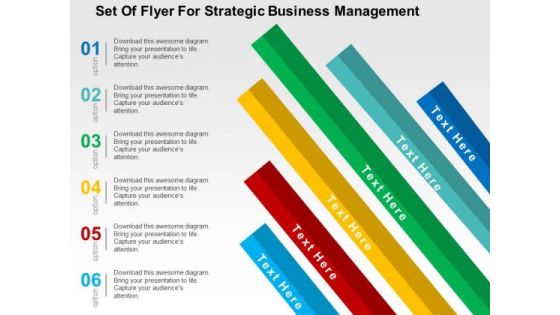 Set Of Flyer For Strategic Business Management PowerPoint Template