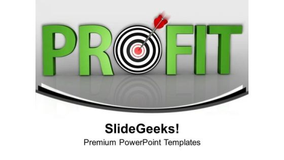 Set The Target Of Profit PowerPoint Templates Ppt Backgrounds For Slides 0613 Set The Target Of Profit PowerPoint Templates Ppt Backgrounds For Slides 0613