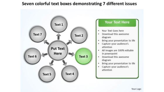 Seven Colorful Text Boxes Demonstrating 7 Different Issues Chart Gear Network PowerPoint Slides Seven Colorful Text Boxes Demonstrating 7 Different Issues Chart Gear Network PowerPoint Slides