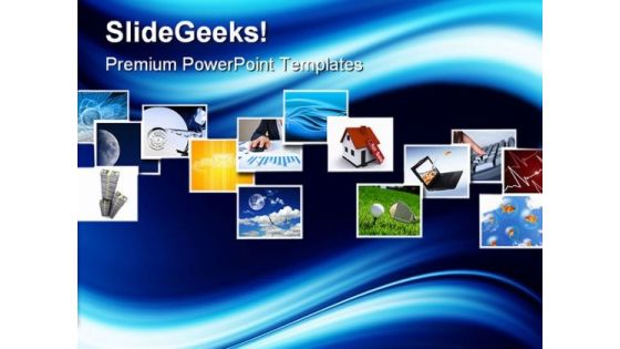Several Business PowerPoint Template 1110