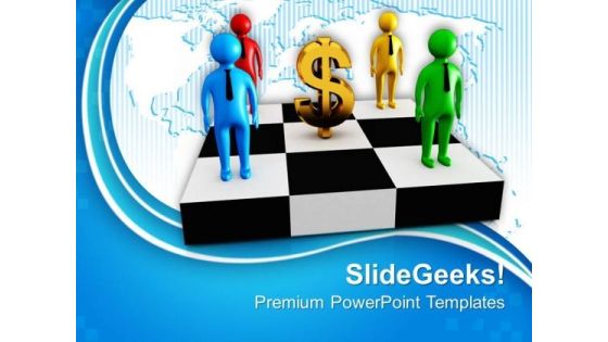 Share Money With Business Partners PowerPoint Templates Ppt Backgrounds For Slides 0413