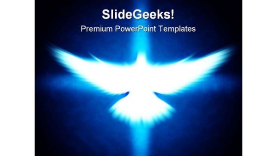 Shining Dove Religion PowerPoint Templates And PowerPoint Backgrounds 0211