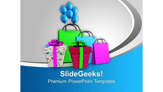 Shopping Bags And Gifts Sales PowerPoint Templates Ppt Backgrounds For Slides 0113 Shopping Bags And Gifts Sales PowerPoint Templates Ppt Backgrounds For Slides 0113