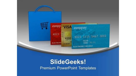 Shopping With Credit Cards Holidays PowerPoint Templates Ppt Backgrounds For Slides 0413 Shopping With Credit Cards Holidays PowerPoint Templates Ppt Backgrounds For Slides 0413