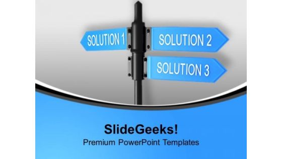 Signboard With Solutions Business PowerPoint Templates Ppt Backgrounds For Slides 1112 Signboard With Solutions Business PowerPoint Templates Ppt Backgrounds For Slides 1112