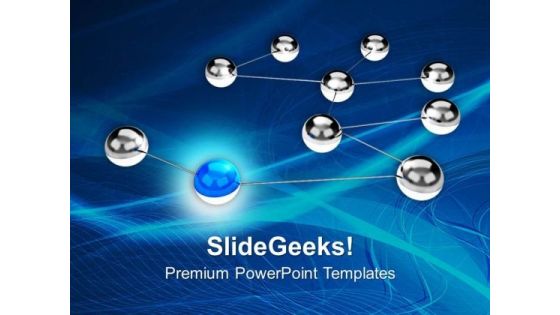 Silver Balls Interconnected Networking PowerPoint Templates Ppt Backgrounds For Slides 0213 Silver Balls Interconnected Networking PowerPoint Templates Ppt Backgrounds For Slides 0213