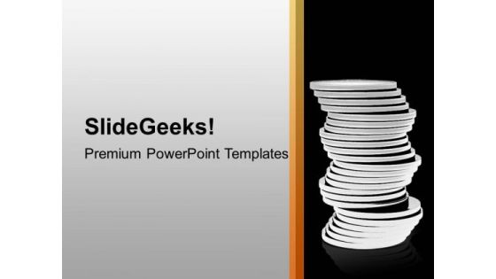 Silver Business Coins Finance PowerPoint Templates Ppt Backgrounds For Slides 1212 Silver Business Coins Finance PowerPoint Templates Ppt Backgrounds For Slides 1212