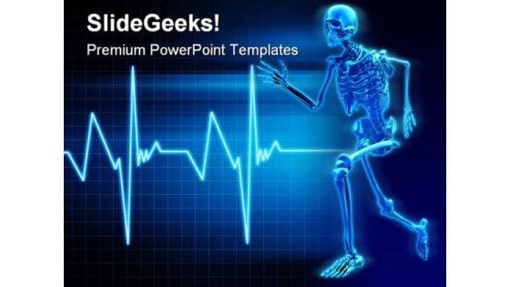 Skeleton Running Science PowerPoint Templates And PowerPoint Backgrounds 0211