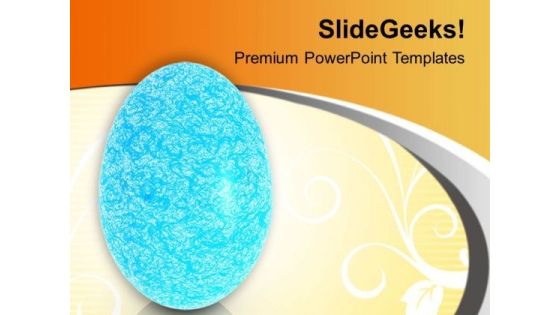 Sky Blue Textured Bunny Egg PowerPoint Templates Ppt Backgrounds For Slides 0813 Sky Blue Textured Bunny Egg PowerPoint Templates Ppt Backgrounds For Slides 0813
