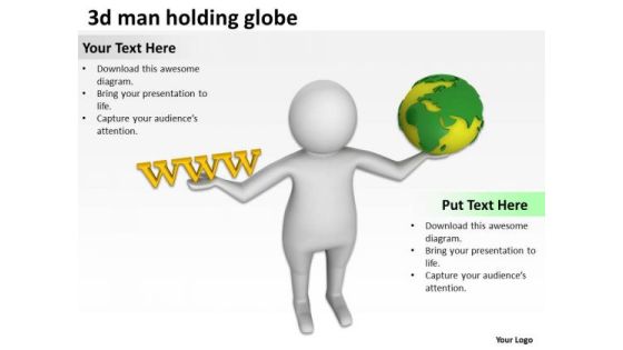 Small Business Network Diagram 3d Man Holding Globe PowerPoint Slides Small Business Network Diagram 3d Man Holding Globe PowerPoint Slides