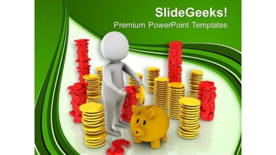 Small Savings Can Make You Rich PowerPoint Templates Ppt Backgrounds For Slides 0613