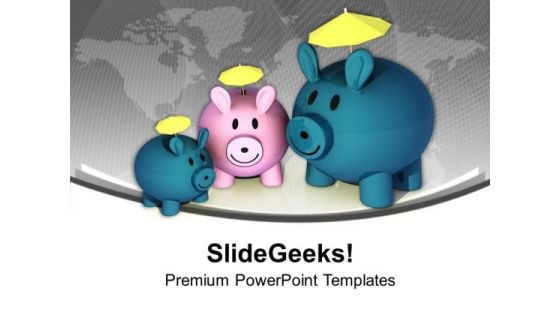 Small Savings For Big Income PowerPoint Templates Ppt Backgrounds For Slides 0613