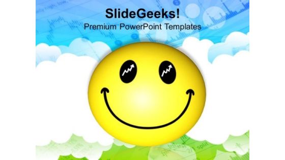Smiley Face Over Cloudy Background PowerPoint Templates Ppt Backgrounds For Slides 0213 Smiley Face Over Cloudy Background PowerPoint Templates Ppt Backgrounds For Slides 0213