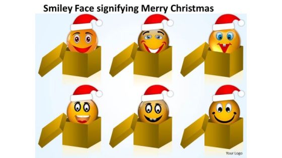 Smiley Faces In Box On Christmas Eve Peace Joy PowerPoint Slides Smiley Faces In Box On Christmas Eve Peace Joy PowerPoint Slides