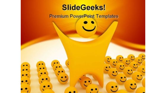Smiley Shapes PowerPoint Templates And PowerPoint Backgrounds 0211