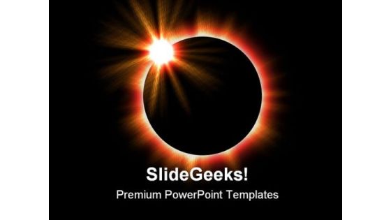 Solar Eclipse Earth PowerPoint Template 0610 Solar Eclipse Earth PowerPoint Template 0610