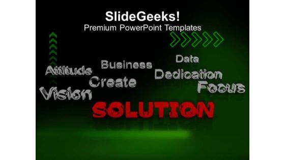 Solution At Forefront Dedication Business PowerPoint Templates Ppt Backgrounds For Slides 0113 Solution At Forefront Dedication Business PowerPoint Templates Ppt Backgrounds For Slides 0113