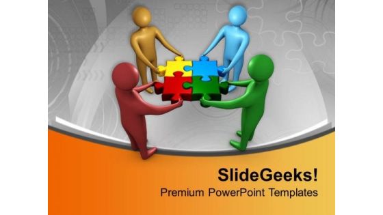 Solution Can Be Find With Team Efforts PowerPoint Templates Ppt Backgrounds For Slides 0513 Solution Can Be Find With Team Efforts PowerPoint Templates Ppt Backgrounds For Slides 0513