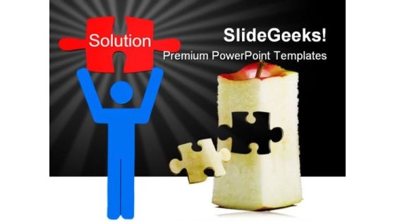 Solution Concept With Puzzle Business PowerPoint Backgrounds And Templates 1210 Solution Concept With Puzzle Business PowerPoint Backgrounds And Templates 1210