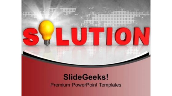 Solution Idea Business PowerPoint Templates And PowerPoint Themes 1012