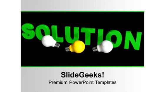Solution With Light Bulbs Business PowerPoint Templates Ppt Background For Slides 1112 Solution With Light Bulbs Business PowerPoint Templates Ppt Background For Slides 1112