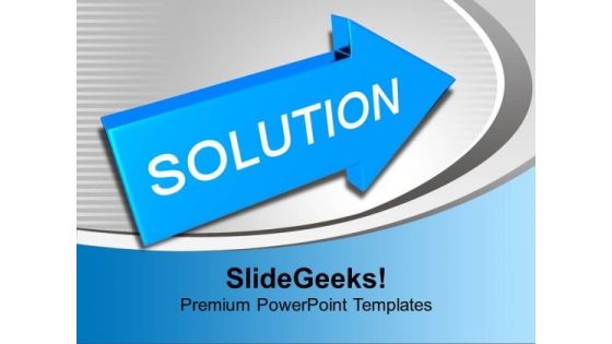 Solution Word On Arrow PowerPoint Templates Ppt Backgrounds For Slides 0113 Solution Word On Arrow PowerPoint Templates Ppt Backgrounds For Slides 0113