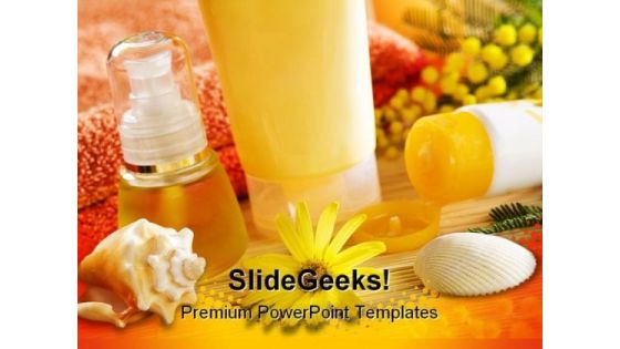 Spa Beauty PowerPoint Template 0810 Spa Beauty PowerPoint Template 0810
