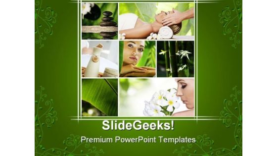 Spa Collage Health PowerPoint Templates And PowerPoint Backgrounds 0411 Spa Collage Health PowerPoint Templates And PowerPoint Backgrounds 0411