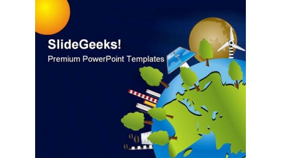Space Ecology Geographical PowerPoint Templates And PowerPoint Backgrounds 0611