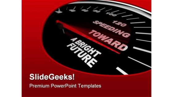 Speeding Towards Future PowerPoint Themes And PowerPoint Slides 0811