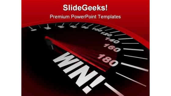 Speedometer Shows Win Metaphor PowerPoint Templates And PowerPoint Backgrounds 0811 Speedometer Shows Win Metaphor PowerPoint Templates And PowerPoint Backgrounds 0811