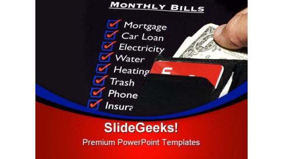 Spending Money On Bills Finance PowerPoint Themes And PowerPoint Slides 0811 Spending Money On Bills Finance PowerPoint Themes And PowerPoint Slides 0811