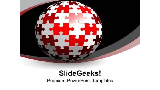 Sphere Of Puzzles On White Background PowerPoint Templates Ppt Backgrounds For Slides 0713 Sphere Of Puzzles On White Background PowerPoint Templates Ppt Backgrounds For Slides 0713