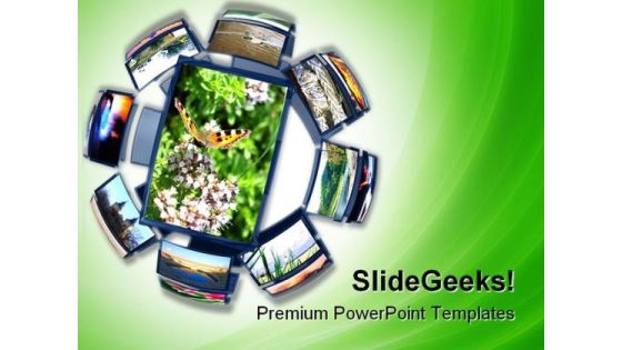 Spherical Colorful Environment PowerPoint Templates And PowerPoint Backgrounds 0211