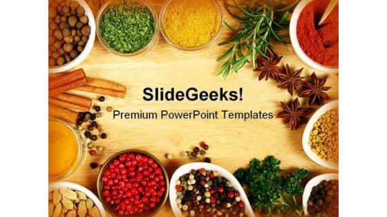 Spices Food PowerPoint Templates And PowerPoint Backgrounds 0311 Spices Food PowerPoint Templates And PowerPoint Backgrounds 0311
