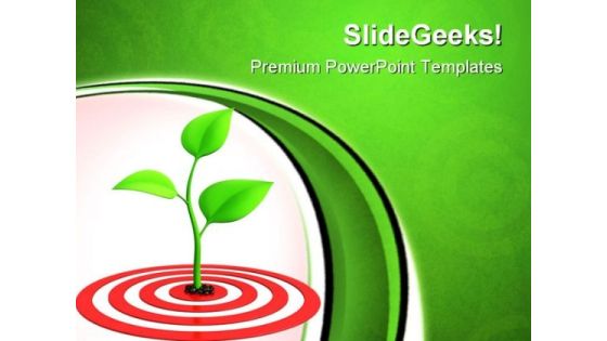Sprout On Target Business PowerPoint Templates And PowerPoint Backgrounds 0811 Sprout On Target Business PowerPoint Templates And PowerPoint Backgrounds 0811