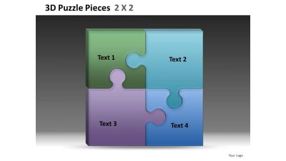 Square Puzzle PowerPoint Temlates