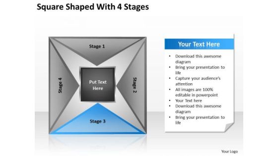 Square Shaped With 4 Stages Ppt Business Plan Model PowerPoint Slides Square Shaped With 4 Stages Ppt Business Plan Model PowerPoint Slides