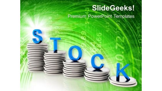 Stack Of Coins And Stock Marketing PowerPoint Templates Ppt Backgrounds For Slides 0213 Stack Of Coins And Stock Marketing PowerPoint Templates Ppt Backgrounds For Slides 0213