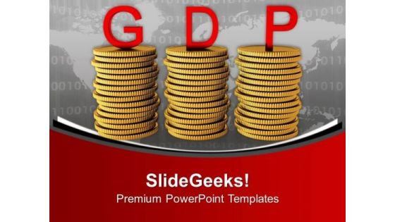 Stack Of Coins With Gdp Finance PowerPoint Templates Ppt Backgrounds For Slides 0313 Stack Of Coins With Gdp Finance PowerPoint Templates Ppt Backgrounds For Slides 0313