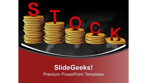 Stack Of Coins With Word Stock Bar Graph PowerPoint Templates Ppt Backgrounds For Slides 0213 Stack Of Coins With Word Stock Bar Graph PowerPoint Templates Ppt Backgrounds For Slides 0213