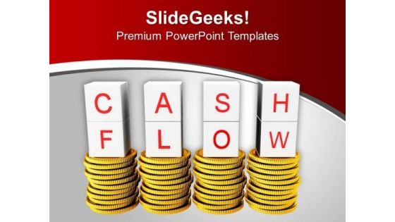Stack Of Golden Coins Financial Concept PowerPoint Templates Ppt Backgrounds For Slides 0213