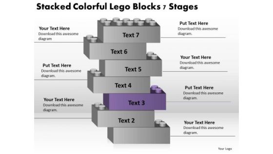 Stacked Colorful Lego Blocks 7 Stages Business Plan PowerPoint Slides Stacked Colorful Lego Blocks 7 Stages Business Plan PowerPoint Slides